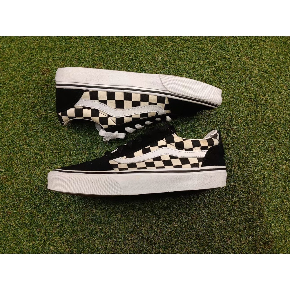 Vans Ward VN0A3IUN5GX Women's 7.5 Casual Shoes Black White Checkerboard Sneakers - Picture 2 of 5